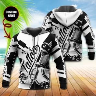 Tattoo Black And White Classic Style Personalized - Hoodie - Owl Ohh - Owl Ohh