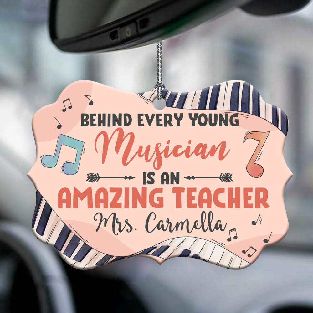 Teacher Amazing Music Teacher Personalized - Horizontal Ornament - Owl Ohh - Owl Ohh