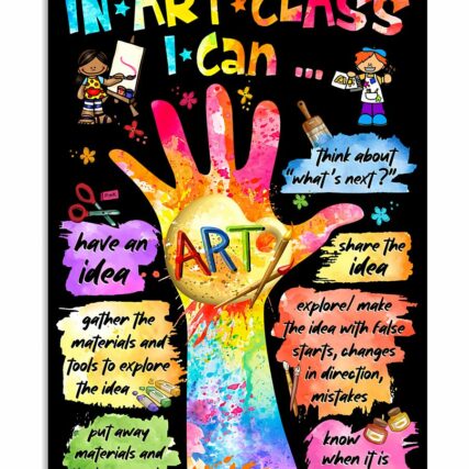 Teacher In Art I Can - Vertical Poster - Owl Ohh - Owl Ohh