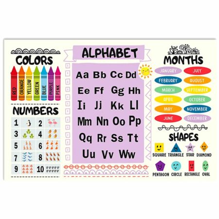 Teacher Knowledge With Colorful - Horizontal Poster - Owl Ohh - Owl Ohh