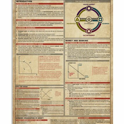 Teacher Macroeconomics New Knowledge Modern Style - Vertical Poster - Owl Ohh - Owl Ohh