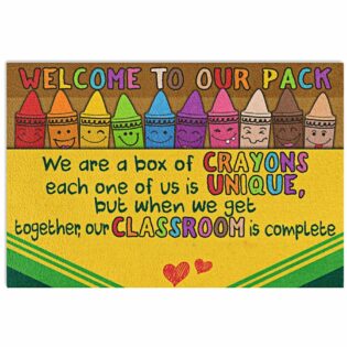 Teacher Pack Crayon Welcome To Our Pack - Horizontal Poster - Owl Ohh - Owl Ohh