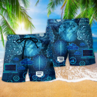 Technology Life Is Better With Information Technology - Beach Short - Owl Ohh - Owl Ohh