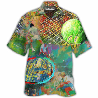 Tennis Colorful Art Style - Hawaiian Shirt - Owl Ohh - Owl Ohh