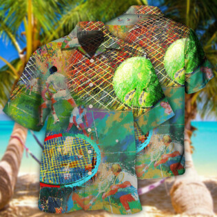 Tennis Colorful Art Style - Hawaiian Shirt - Owl Ohh - Owl Ohh