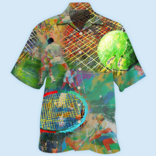 Tennis Colorful Art Style - Hawaiian Shirt - Owl Ohh - Owl Ohh