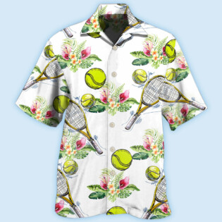 Tennis Tropical Floral - Hawaiian Shirt - Owl Ohh - Owl Ohh