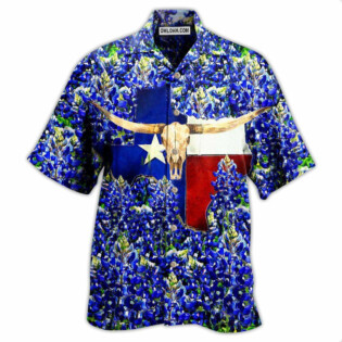 Texas Forever Texas Bluebonnet - Hawaiian Shirt - Owl Ohh - Owl Ohh