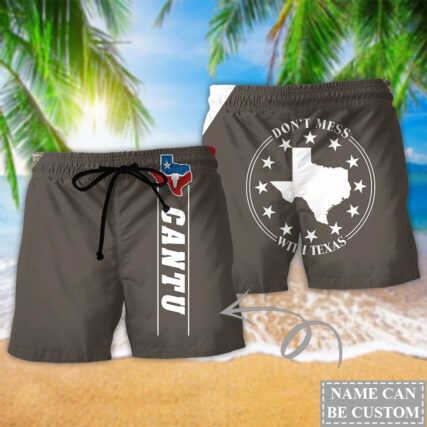 Texas Peace Life Style Don't Mess With Texas - Beach Short - Owl Ohh - Owl Ohh