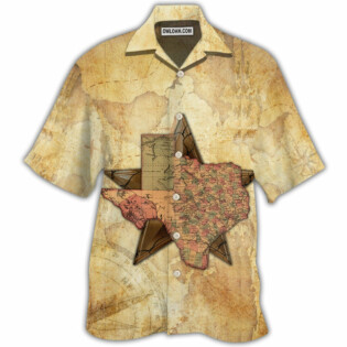 Texas Peace Life Style In Map - Hawaiian Shirt - Owl Ohh - Owl Ohh