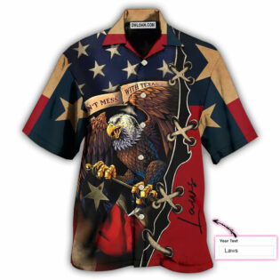 America Texas Eagle Peace Life Style Personalized - Hawaiian Shirt - Owl Ohh - Owl Ohh