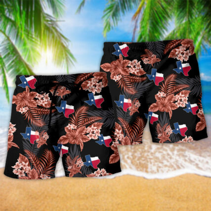 Texas Peace Life Style Tropical Floral - Beach Short - Owl Ohh - Owl Ohh