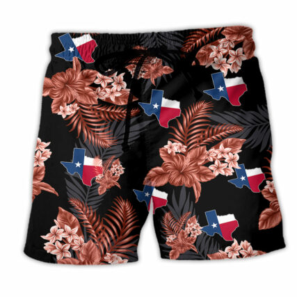 Texas Peace Life Style Tropical Floral - Beach Short - Owl Ohh - Owl Ohh