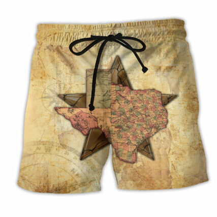 Texas Peace Life Vintage Style - Beach Short - Owl Ohh - Owl Ohh