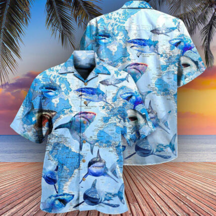 Shark The Great White Sharks World - Hawaiian Shirt - Owl Ohh - Owl Ohh