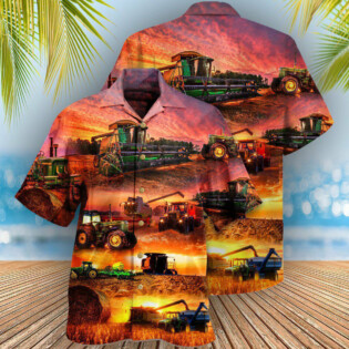 Tractor Farm The Harvest Is Great And Plentiful - Hawaiian Shirt - Owl Ohh - Owl Ohh