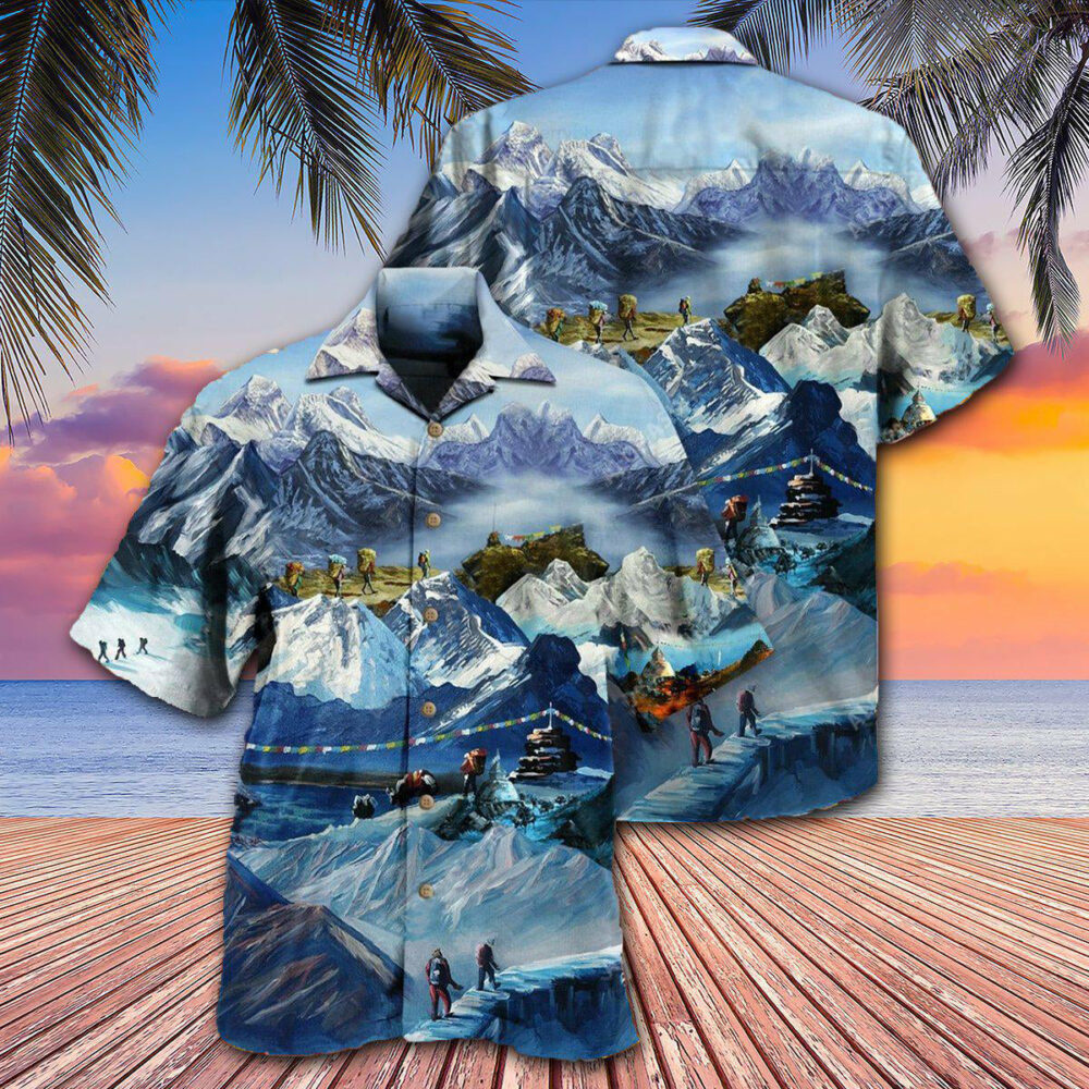 Climb The Snow Mountains Are Calling I Must Go - Hawaiian Shirt - Owl Ohh - Owl Ohh