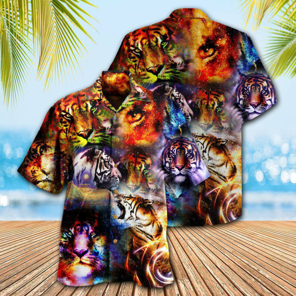 Tiger The Power Of Tiger In The Universe - Hawaiian Shirt - Owl Ohh - Owl Ohh