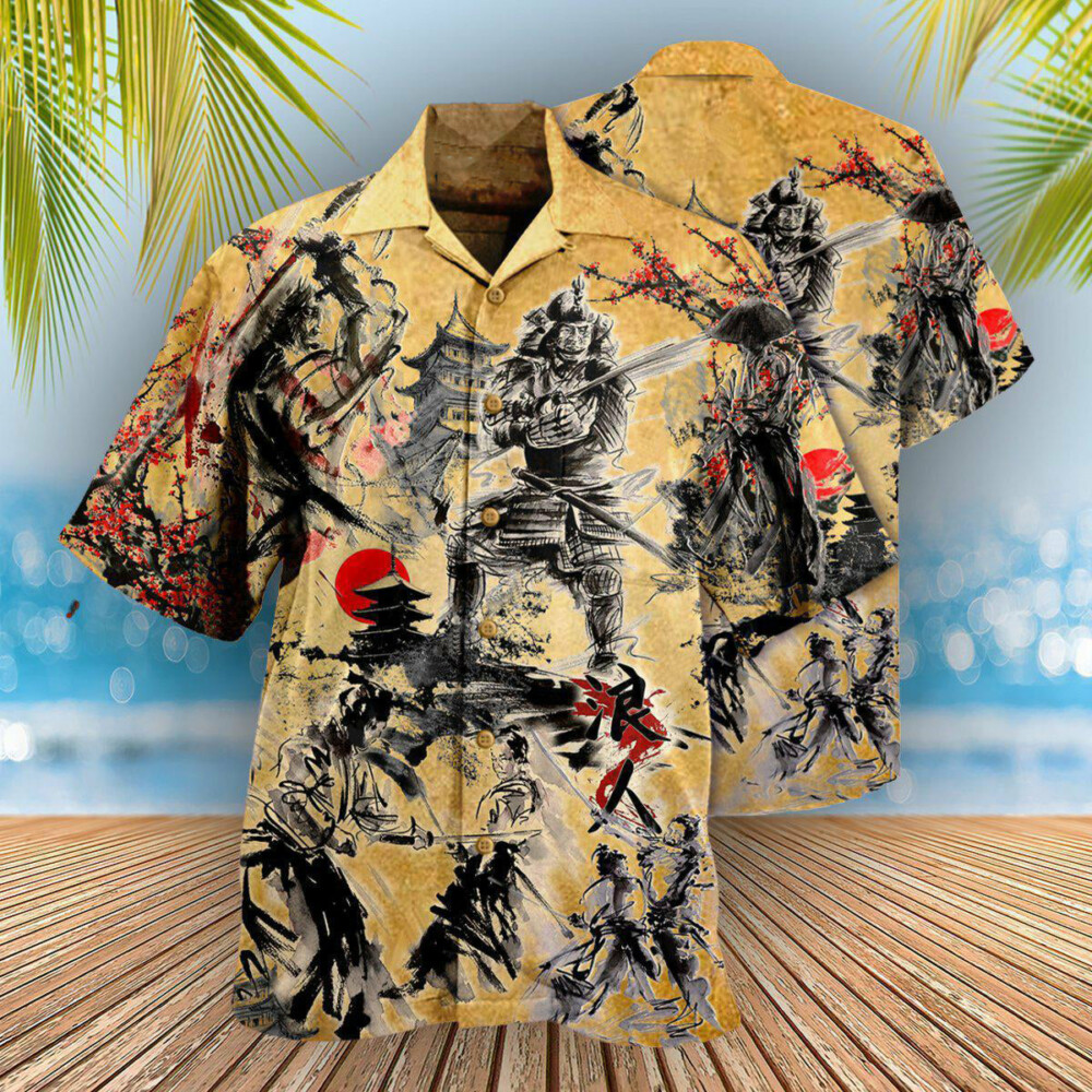 Samurai The Way Of The Samurai Is Found In Death - Hawaiian Shirt - Owl Ohh - Owl Ohh
