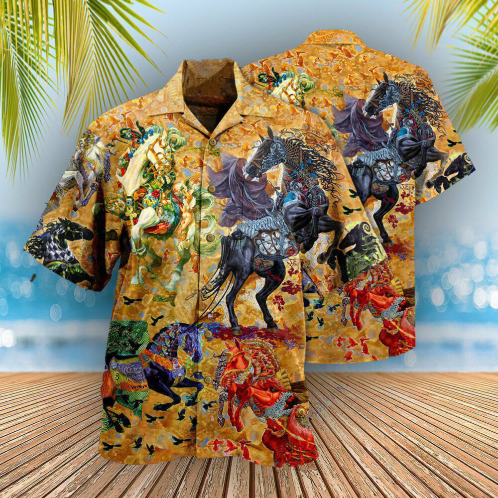 Horse The World Is A Better Place With Horses - Hawaiian Shirt - Owl Ohh - Owl Ohh