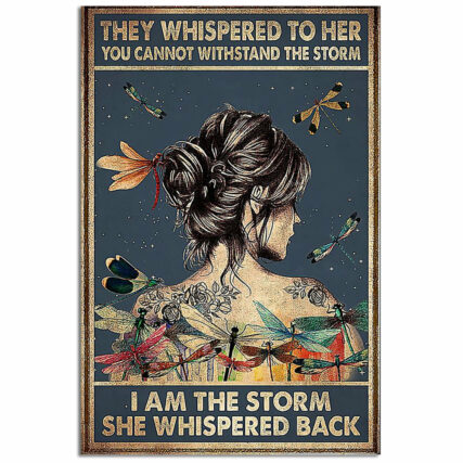 Dragonfly Lover They Whispered To Her - Vertical Poster - Owl Ohh - Owl Ohh