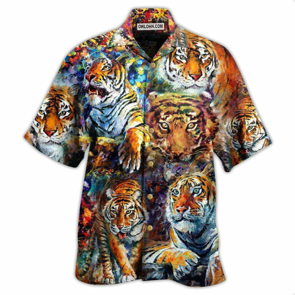 Tiger Eyes Of The Tiger - Hawaiian Shirt - Owl Ohh - Owl Ohh