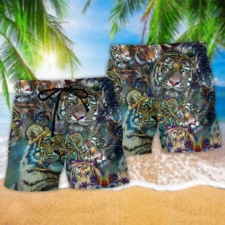 Tiger Lover Cool Style - Beach Short - Owl Ohh - Owl Ohh