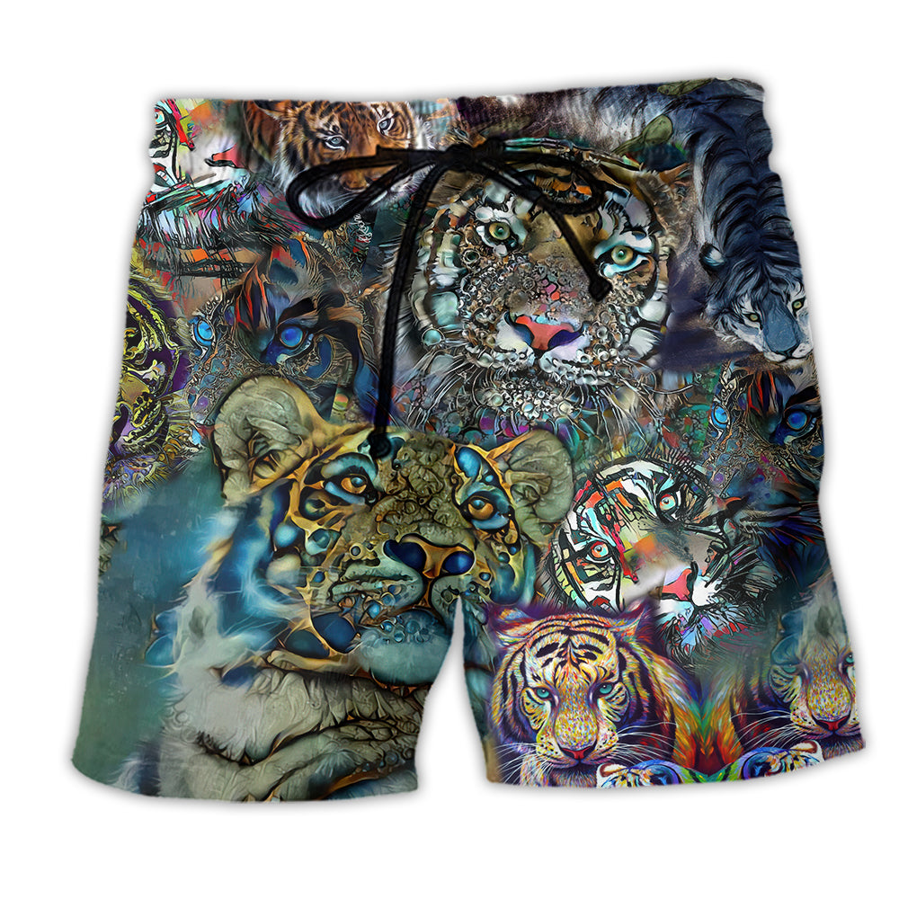 Tiger Lover Cool Style - Beach Short - Owl Ohh - Owl Ohh
