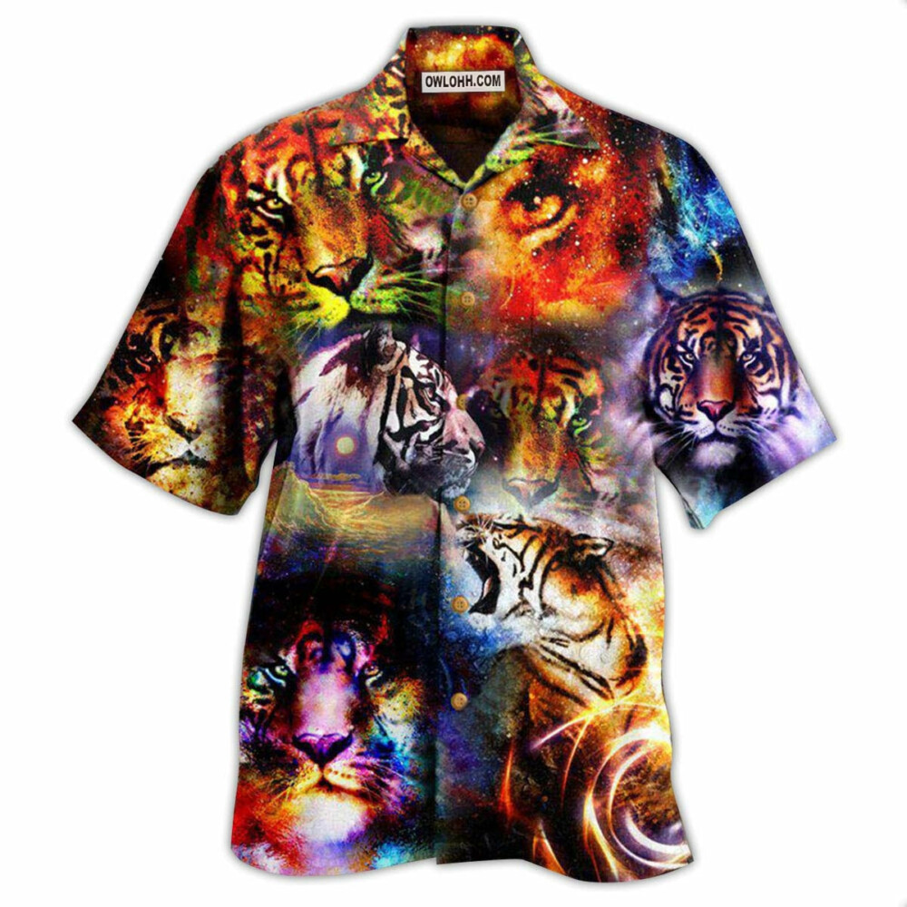 Tiger The Power Of Tiger In The Universe - Hawaiian Shirt - Owl Ohh - Owl Ohh