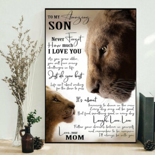 Lion To My Amazing Son - Vertical Poster - Owl Ohh - Owl Ohh