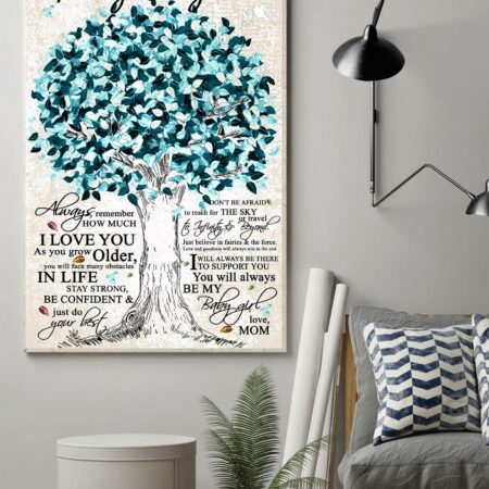 To My Daughter I Love You Be My Baby Girl Tree - Vertical Poster - Owl Ohh - Owl Ohh
