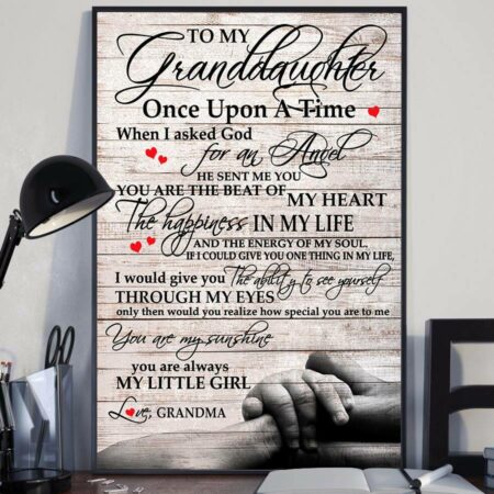 To My Granddaughter You Are Always My Little Girl - Vertical Poster - Owl Ohh - Owl Ohh