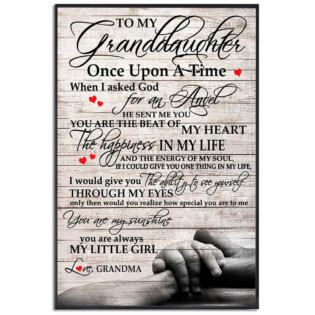To My Granddaughter You Are Always My Little Girl - Vertical Poster - Owl Ohh - Owl Ohh