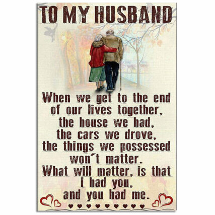 Couple To My Husband When We Get To The End - Vertical Poster - Owl Ohh - Owl Ohh