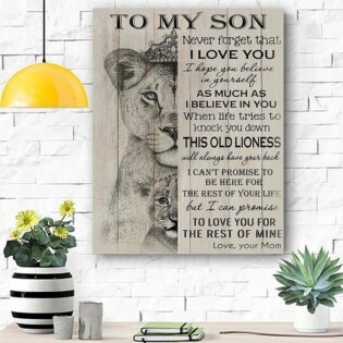 Lion To My Son Lion I Love You - Vertical Poster - Owl Ohh - Owl Ohh