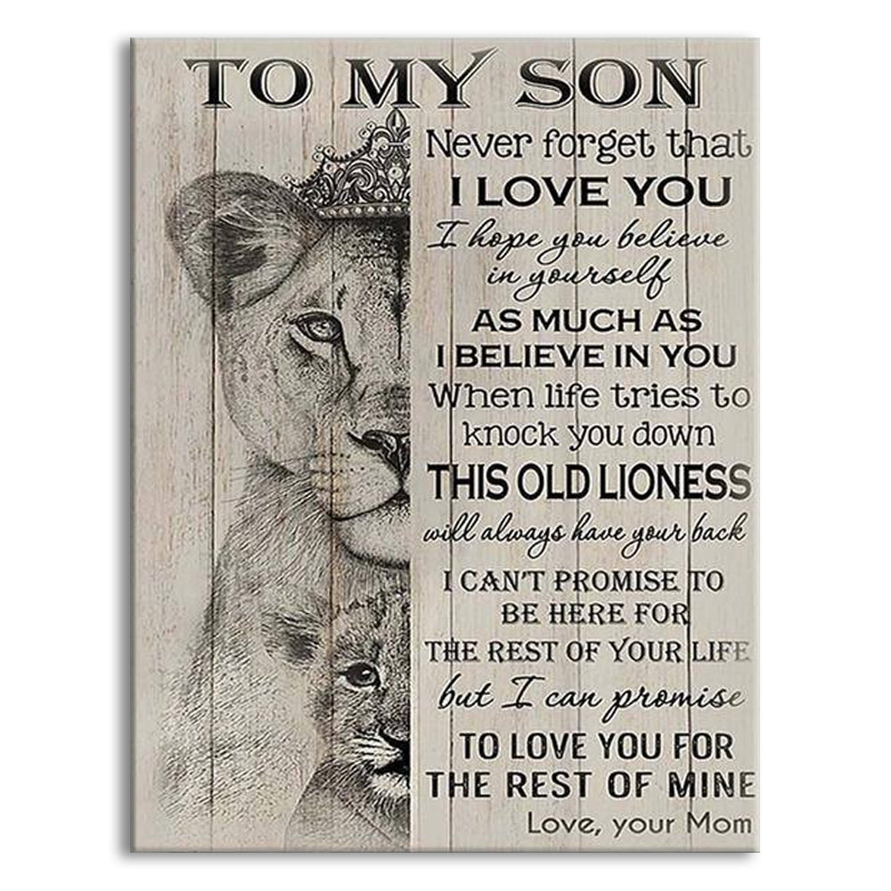 Lion To My Son Lion I Love You - Vertical Poster - Owl Ohh - Owl Ohh