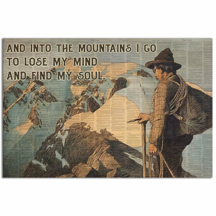 Hiking To The Mountains I Go Hiking - Horizontal Poster - Owl Ohh - Owl Ohh