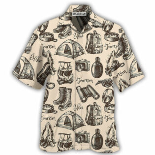 Hiking Gear Vintage Tourism - Hawaiian Shirt - Owl Ohh - Owl Ohh