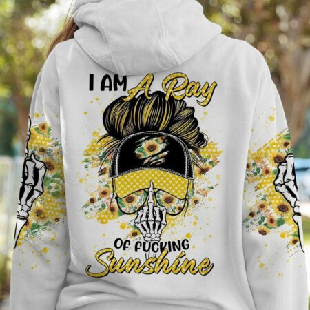 I AM A RAY OF FKING SUNSHINE MESSY BUN ALL OVER PRINT - TLTR0601232