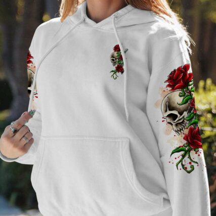 ASSUMING I WAS LIKE MOST GIRLS ROSE SKULL G WHITE ALL OVER PRINT - TLTR0501233