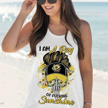 I AM A RAY OF FKING SUNSHINE MESSY BUN ALL OVER PRINT - TLTR0601232