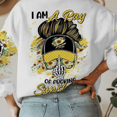 I AM A RAY OF FKING SUNSHINE MESSY BUN ALL OVER PRINT - TLTR0601232