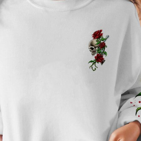 ASSUMING I WAS LIKE MOST GIRLS ROSE SKULL G WHITE ALL OVER PRINT - TLTR0501233