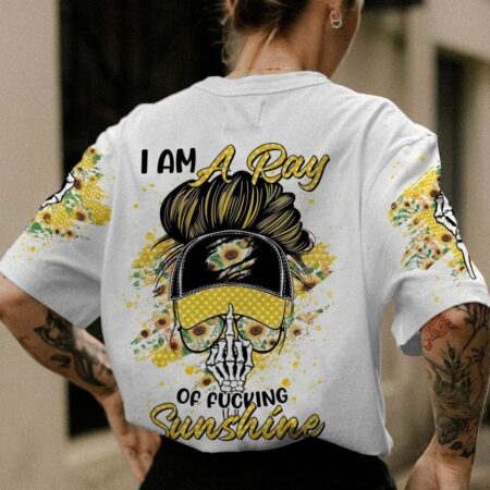 I AM A RAY OF FKING SUNSHINE MESSY BUN ALL OVER PRINT - TLTR0601232