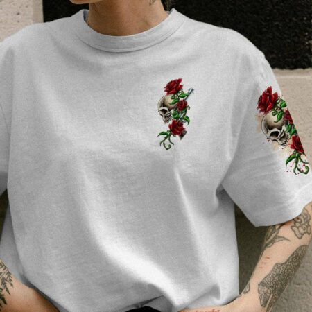 ASSUMING I WAS LIKE MOST GIRLS ROSE SKULL G WHITE ALL OVER PRINT - TLTR0501233