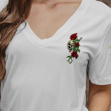 ASSUMING I WAS LIKE MOST GIRLS ROSE SKULL G WHITE ALL OVER PRINT - TLTR0501233