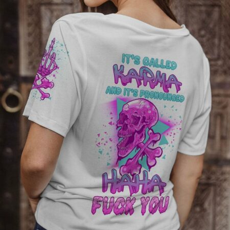 HA HA F YOU SKULL BONES ALL OVER PRINT - TLNZ1612222