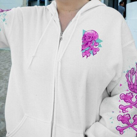 HA HA F YOU SKULL BONES ALL OVER PRINT - TLNZ1612222
