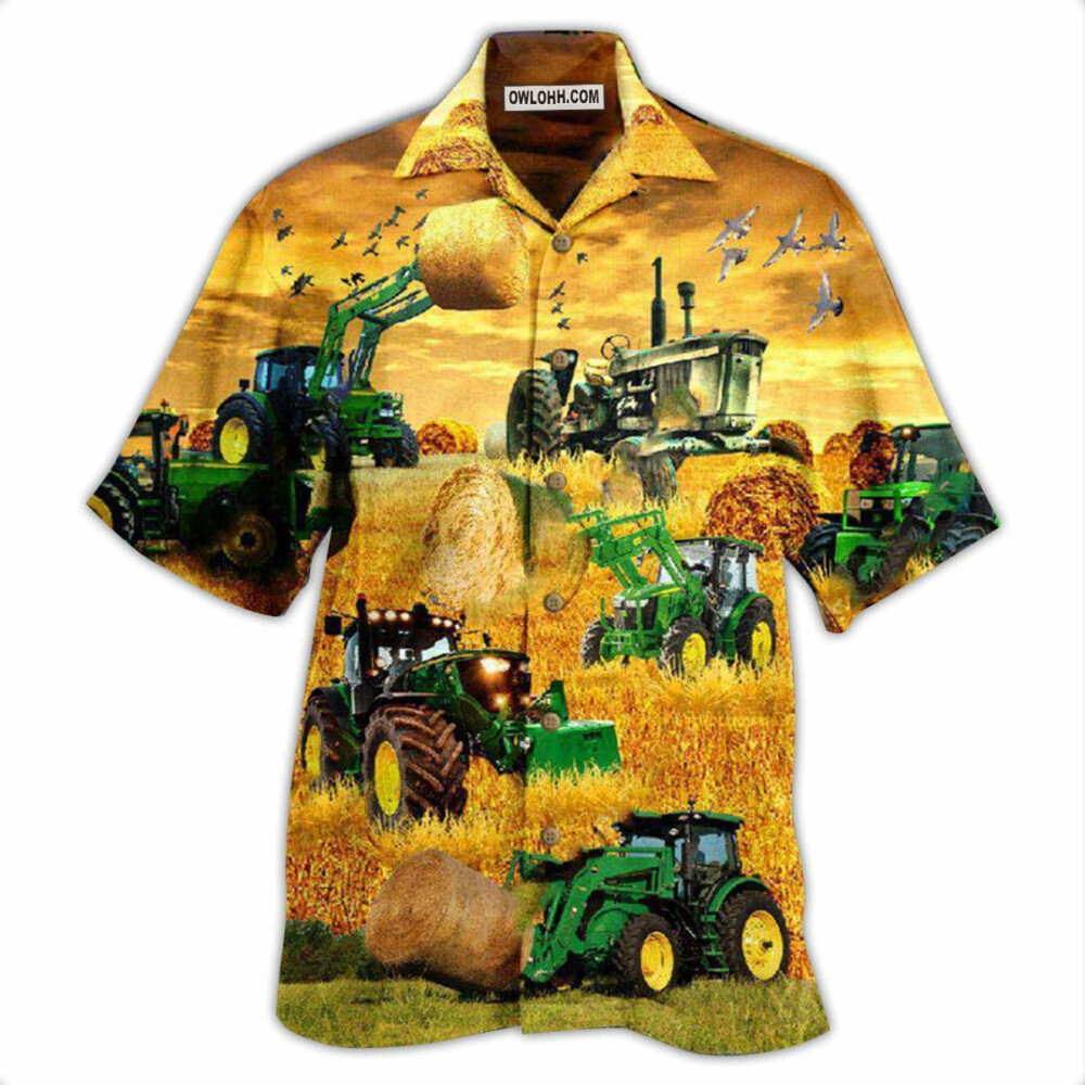 Tractor Better On The Farm - Hawaiian Shirt - Owl Ohh - Owl Ohh
