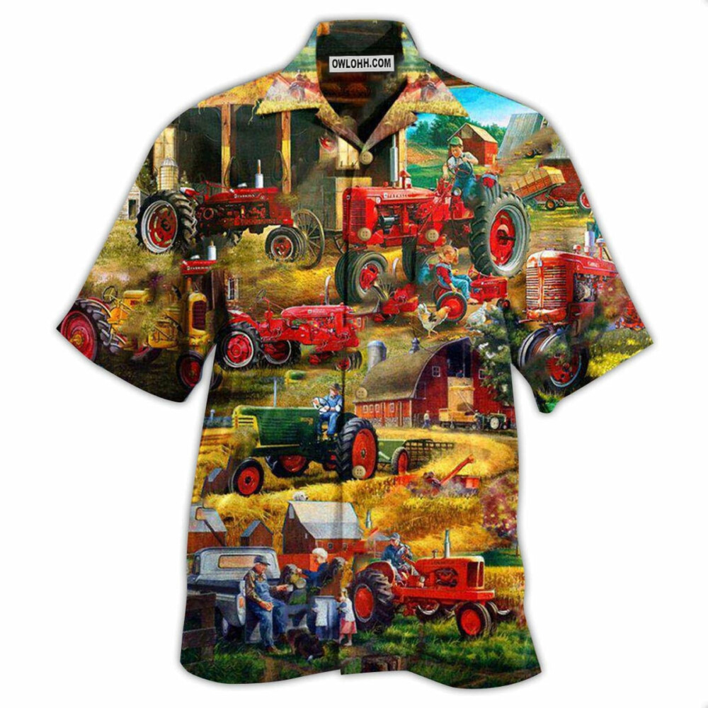 Tractor Just One More Tractor I Promise Just One - Hawaiian Shirt - Owl Ohh - Owl Ohh